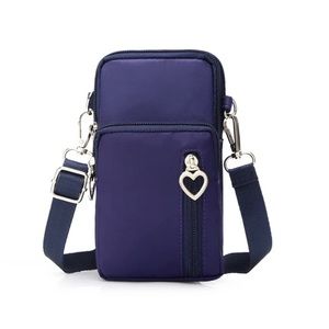 Phone crossover bag with heart charms